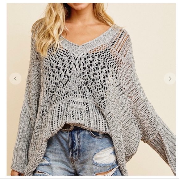 ShopEvelynne Sweaters - Most Beautiful Lightweight Crochet Sweater